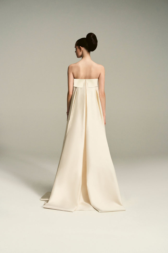 Emilia Wickstead Keeley Bridal Dress With Persephone Train Wedding Dress