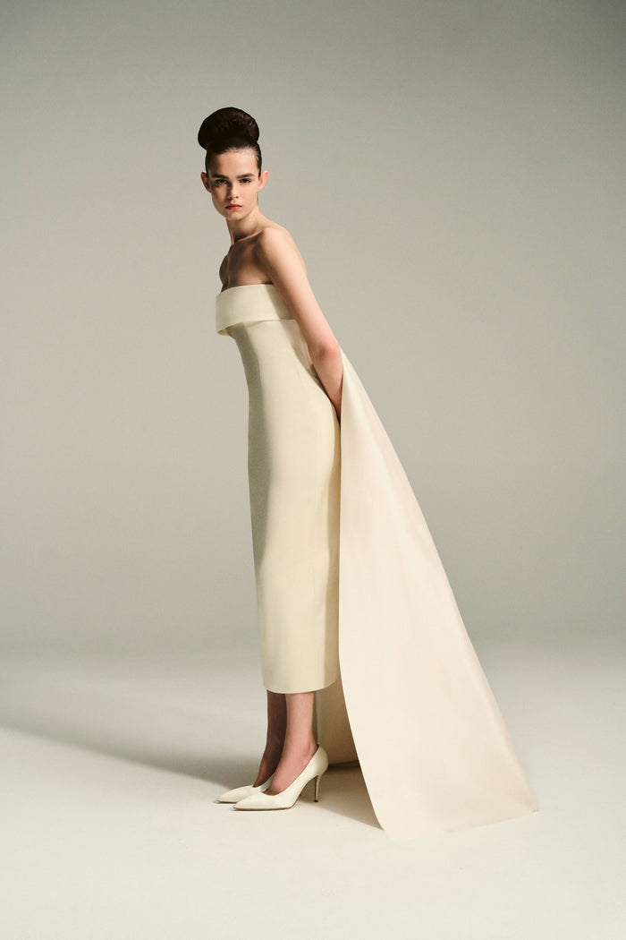 emilia wickstead Keeley Bridal Dress with Persephone Train Wedding Dress