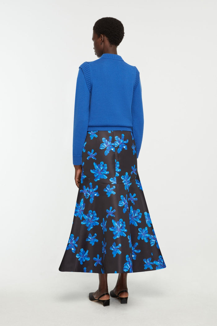 Emilia Wickstead Kit Knit In Cobalt Blue Merino Wool