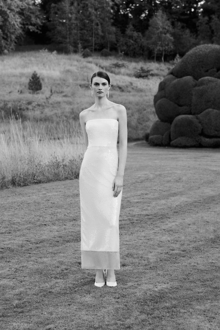 Emilia Wickstead Leila Bridal Dress In Ivory Jelly Sequins Wedding Dress