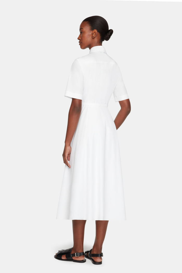 Emilia Wickstead Rubie Dress In White Cotton Dresses