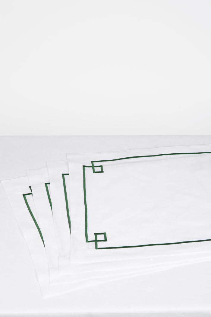 Emilia Wickstead Set Of 4 Signature Embroidered Placemats Homeware