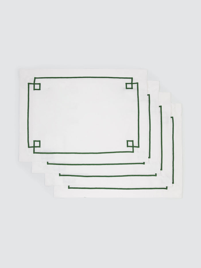 emilia wickstead Set Of 4 Signature Embroidered Placemats Homeware