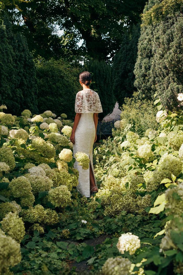 Emilia Wickstead Viva Bridal Dress In Ivory Embroidered Lace Wedding Dress