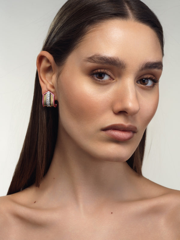 Emily P. Wheeler Buckle Earring (One-of-a-Kind Re-Worked Vintage) Earrings