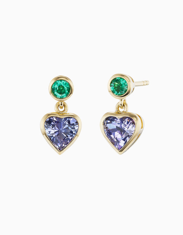 emily p. wheeler Blue Heart Earring Earrings