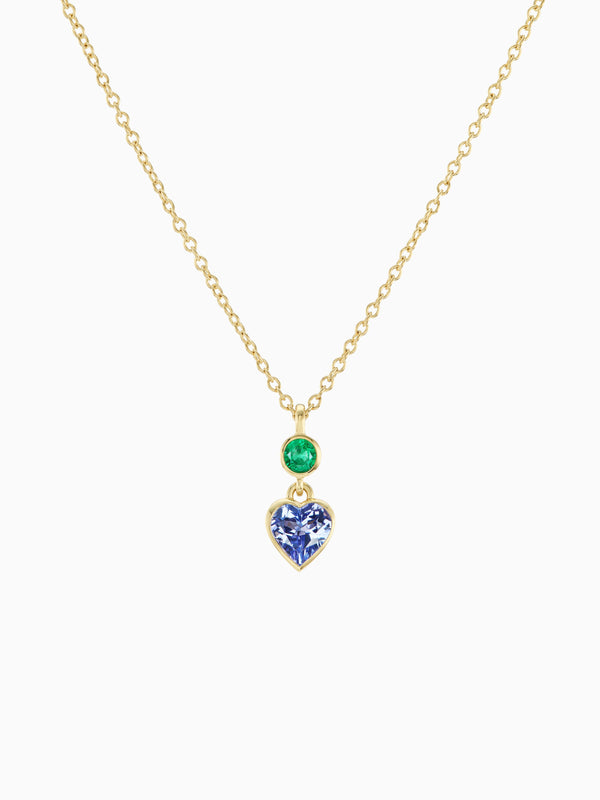 emily p. wheeler Blue Heart Necklace Necklace