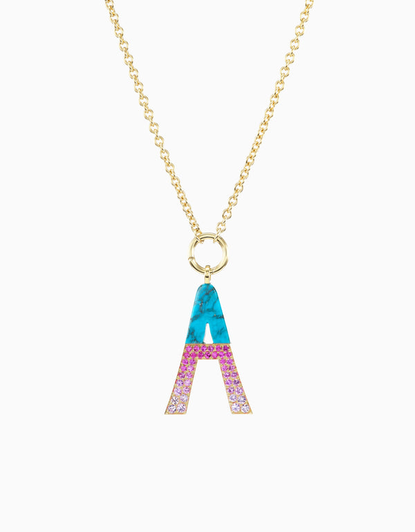 emily p. wheeler Bubble Letter Necklace