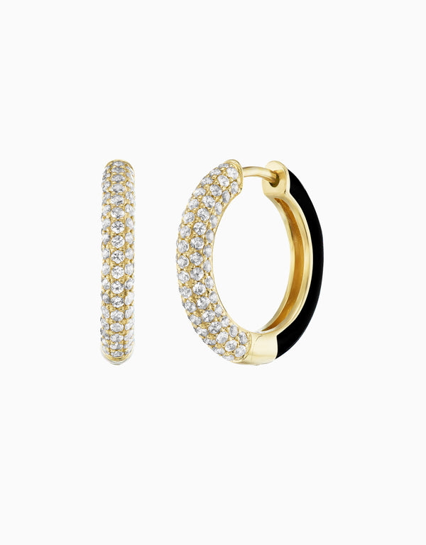 emily p. wheeler Duo Hoop - Diamond Earrings