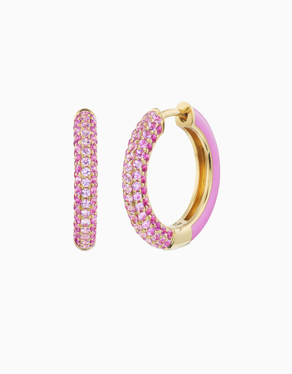 emily p. wheeler Duo Hoop - Flamingo Earrings