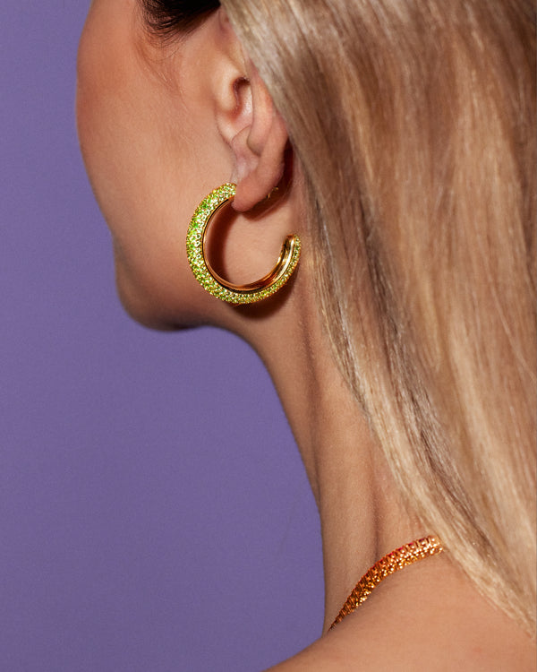 Emily P. Wheeler Earth Puffy Hoop Earrings