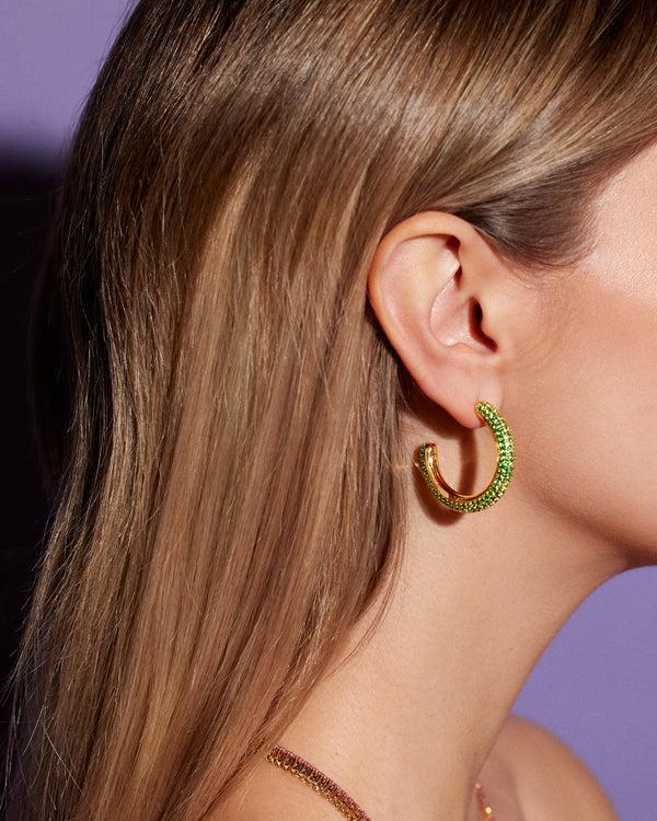 Emily P. Wheeler Earth Puffy Hoop Earrings