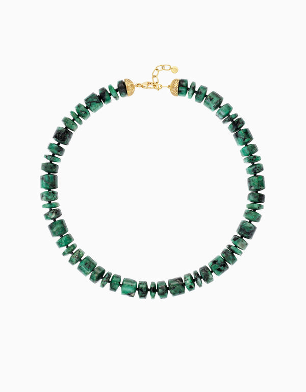 emily p. wheeler Emerald Bead Necklace Necklace
