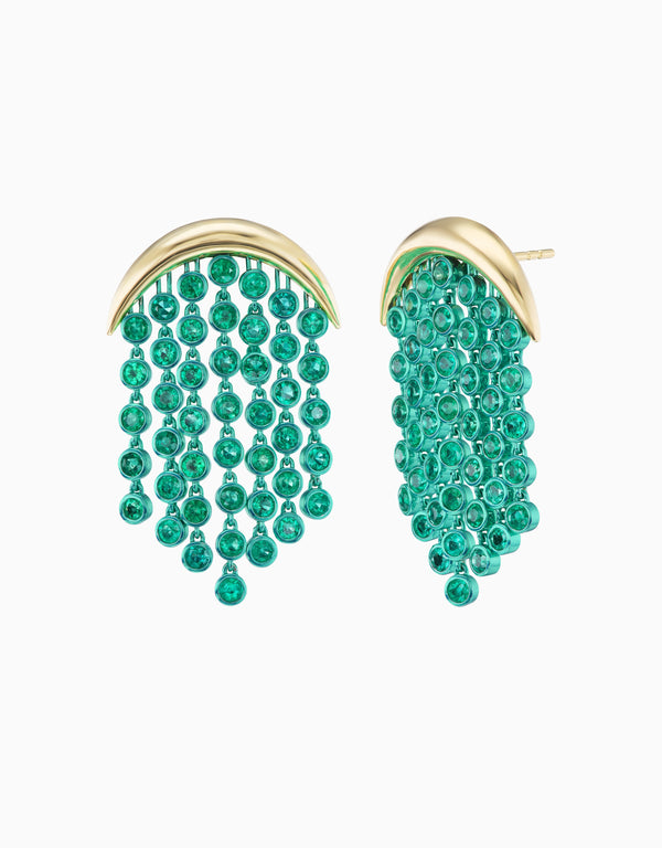 emily p. wheeler Emerald Fringe Earring Earrings