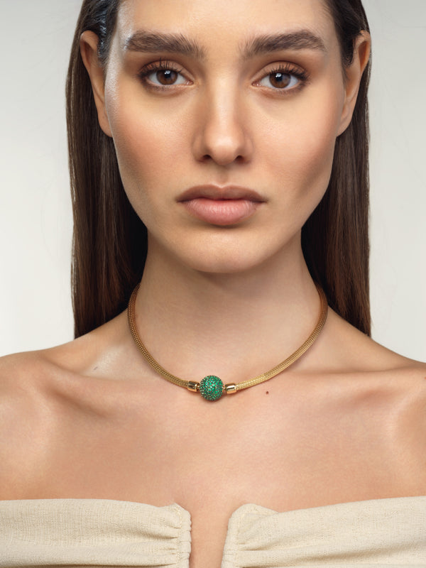 Emily P. Wheeler Gold Mesh Necklace Necklace