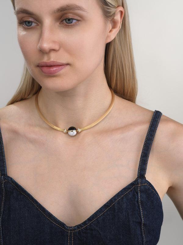 Emily P. Wheeler Gold Mesh Necklace Necklace