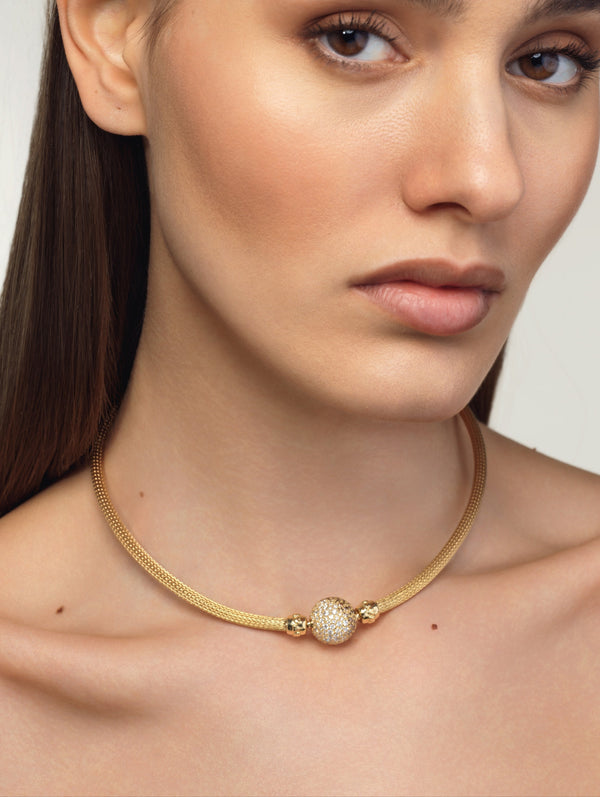 Emily P. Wheeler Gold Mesh Necklace Necklace