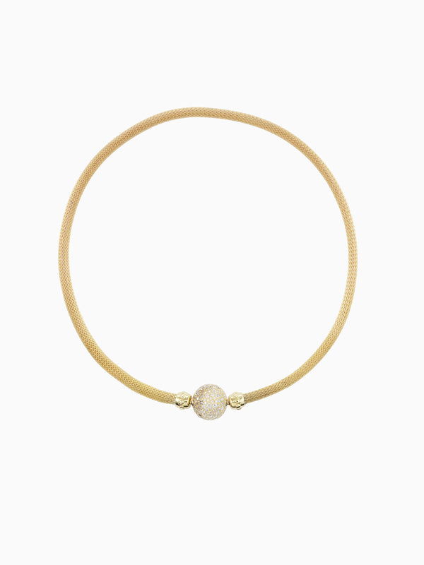 emily p. wheeler Gold Mesh Necklace Necklace