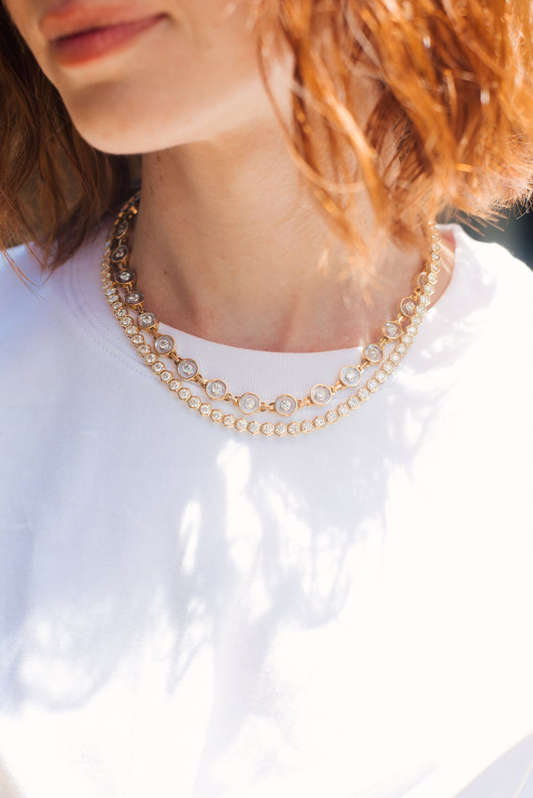 Emily P. Wheeler Hexagon Tennis Necklace Necklace