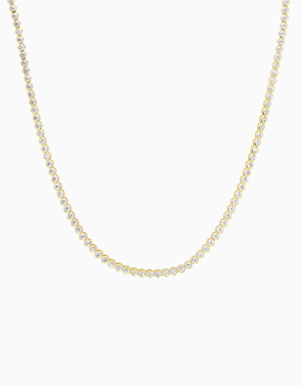 Emily P. Wheeler Hexagon Tennis Necklace Necklace