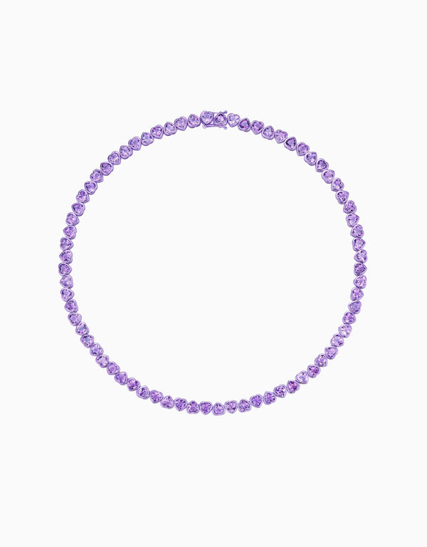 emily p. wheeler I Heart Purple Necklace Necklace