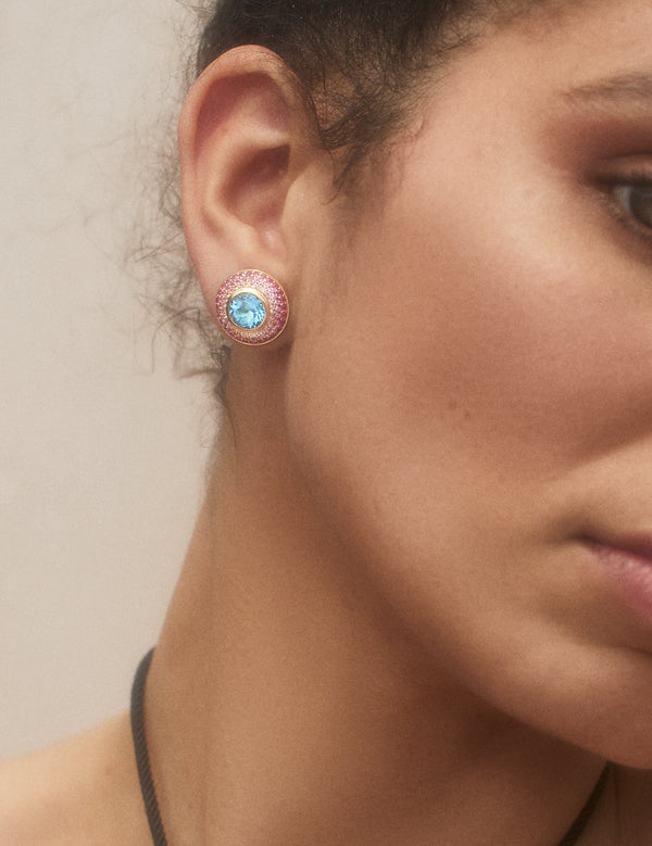 Emily P. Wheeler Ombre Button Stud Earrings