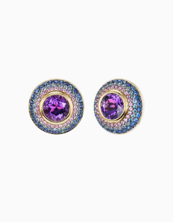emily p. wheeler Ombre Button Stud Earrings