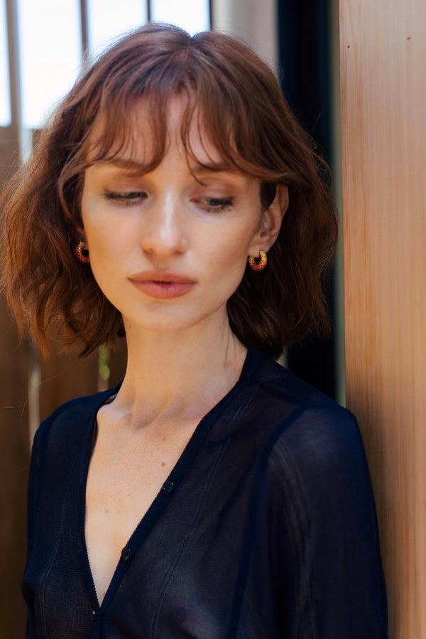 Emily P. Wheeler Ombre Huggie (EXCLUSIVE) Earrings