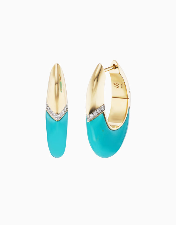 emily p. wheeler Oval Earrings Earrings