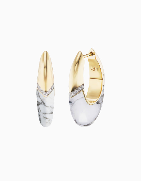 emily p. wheeler Oval Earrings Earrings