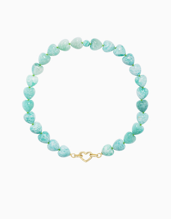 emily p. wheeler Oversized Heart Beads Necklace