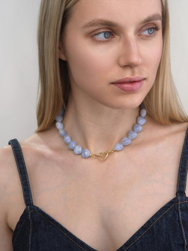Emily P. Wheeler Oversized Heart Beads Necklace