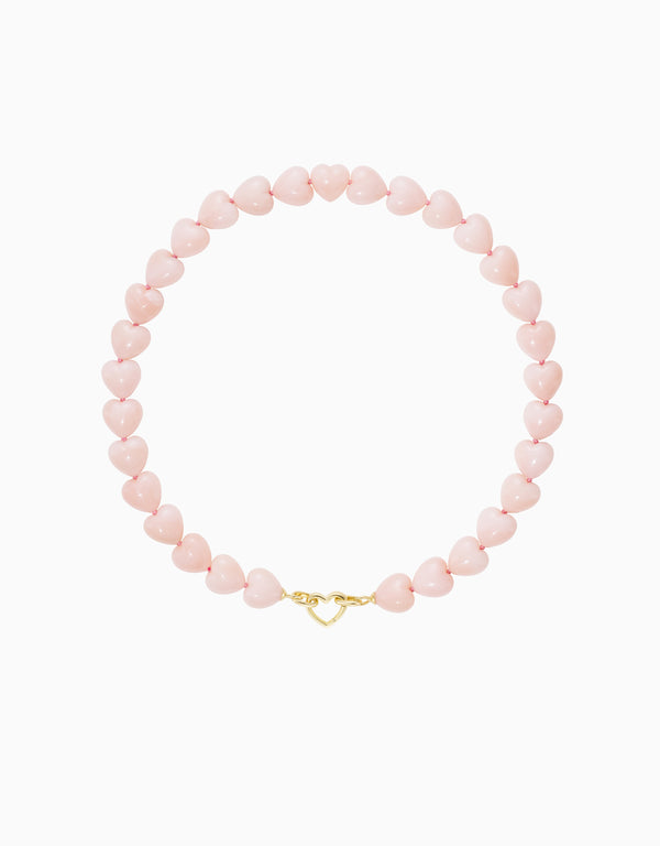 emily p. wheeler Oversized Heart Beads Necklace