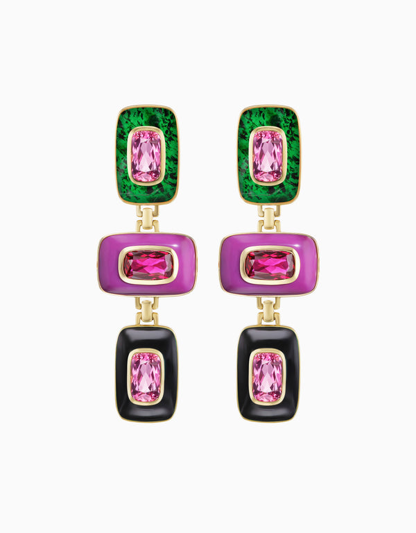 emily p. wheeler Patchwork Earrings Earrings