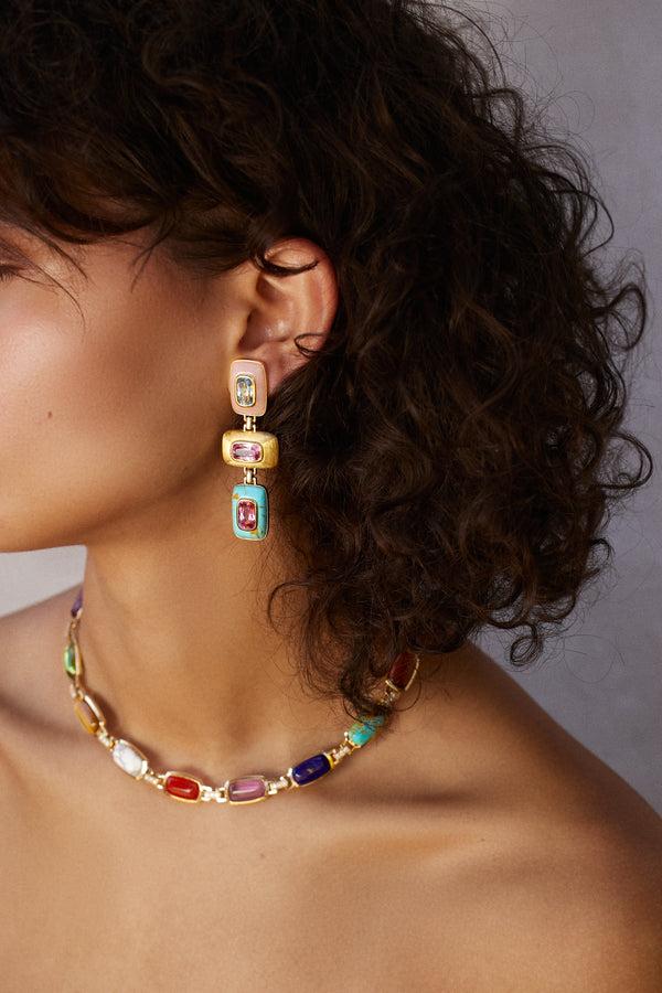 Emily P. Wheeler Patchwork Earrings Earrings