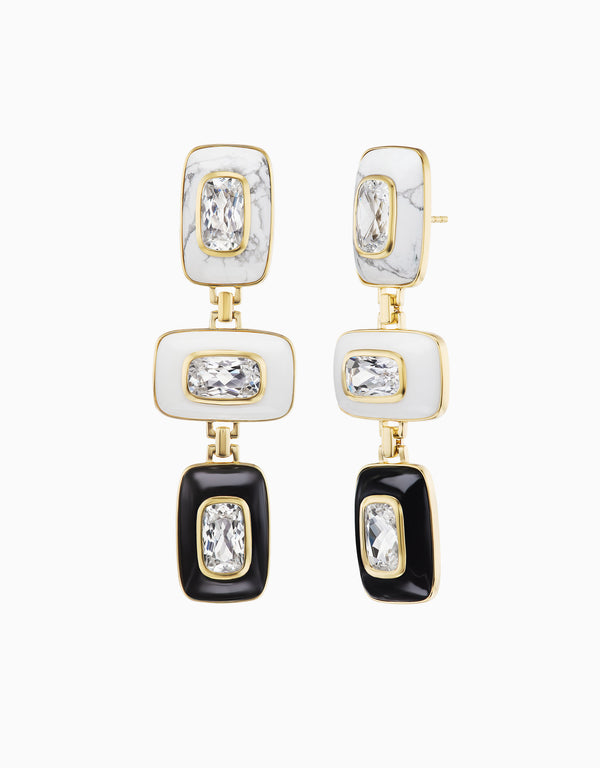 emily p. wheeler Patchwork Earrings Earrings