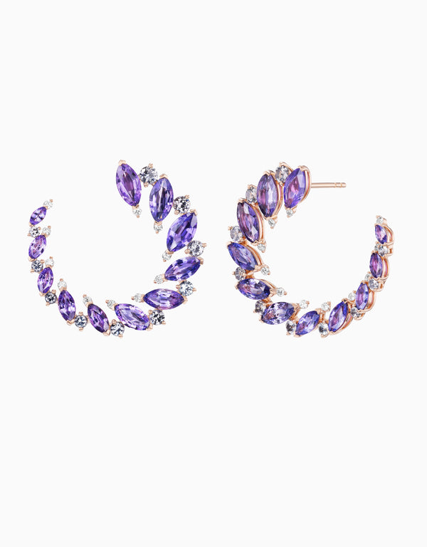 emily p. wheeler Pollack Bypass Hoop Earrings