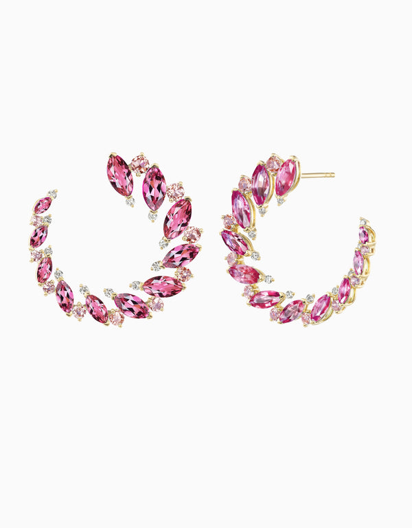 emily p. wheeler Pollack Bypass Hoop Earrings