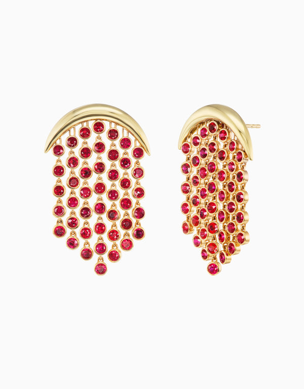 emily p. wheeler Ruby Fringe Earring Earrings