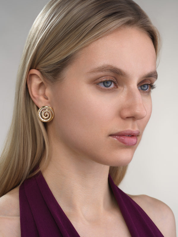 Emily P. Wheeler Spiral Stud Earrings