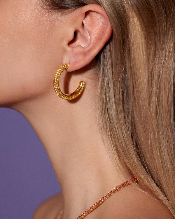 Emily P. Wheeler Sunrise Puffy Hoop Earrings