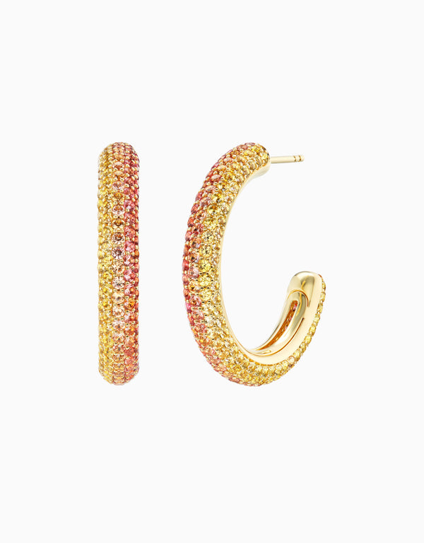 emily p. wheeler Sunrise Puffy Hoop Earrings