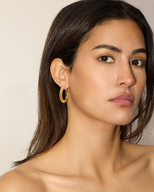 Emily P. Wheeler Tri Tubogas Hoop Earrings Earrings