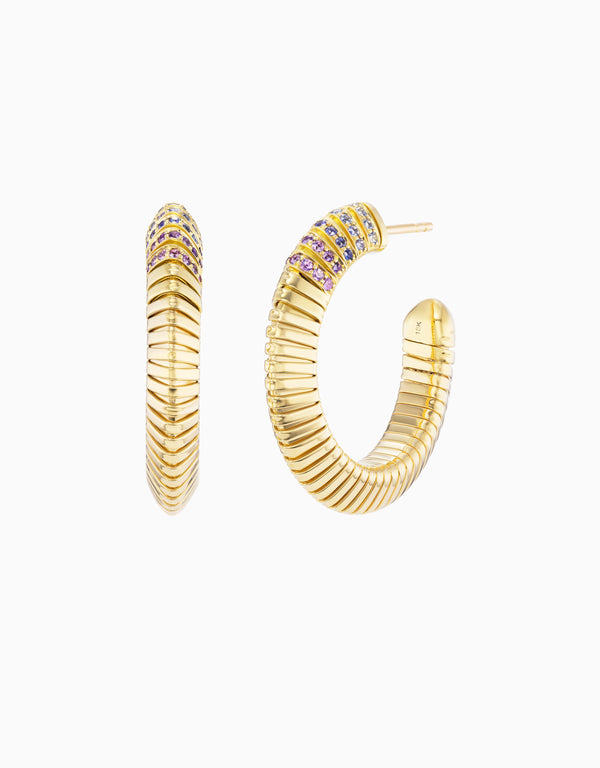 emily p. wheeler Tri Tubogas Hoop Earrings Earrings