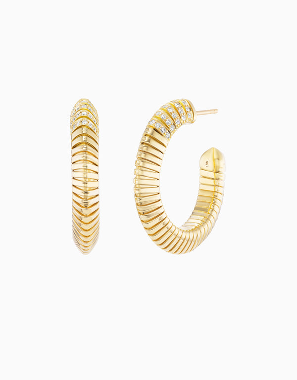 emily p. wheeler Tri Tubogas Hoop Earrings Earrings