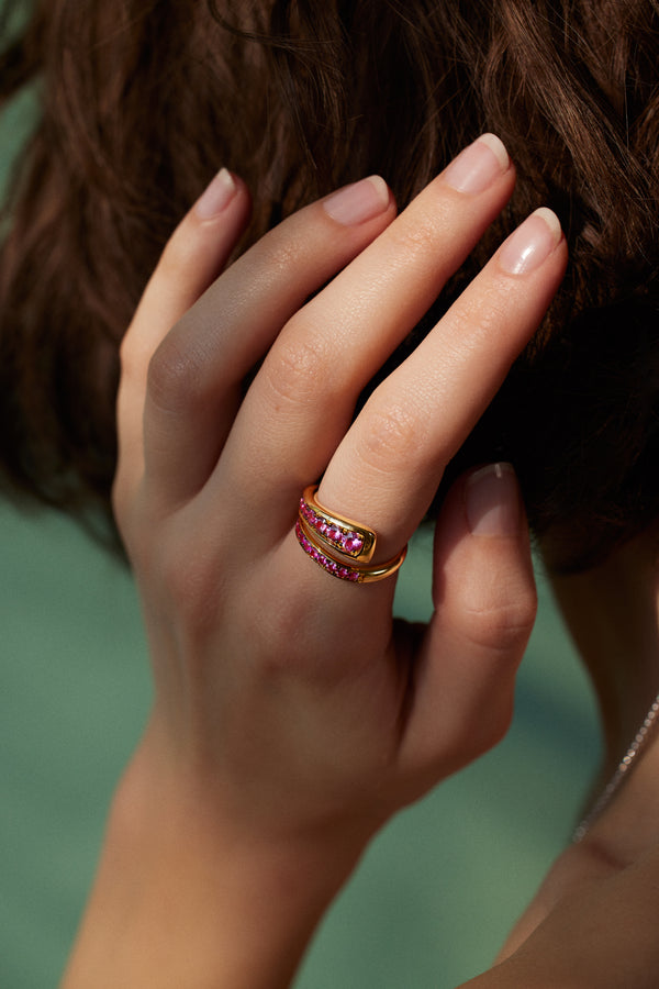 Emily P. Wheeler Wrap Ring - Flamingo Ring