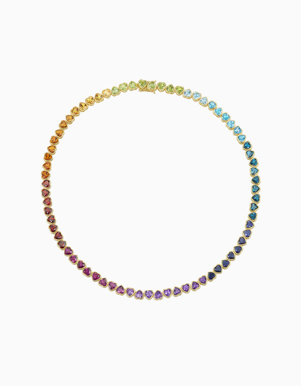 emily p. wheeler I Heart Rainbows Necklace (Semi-Precious)