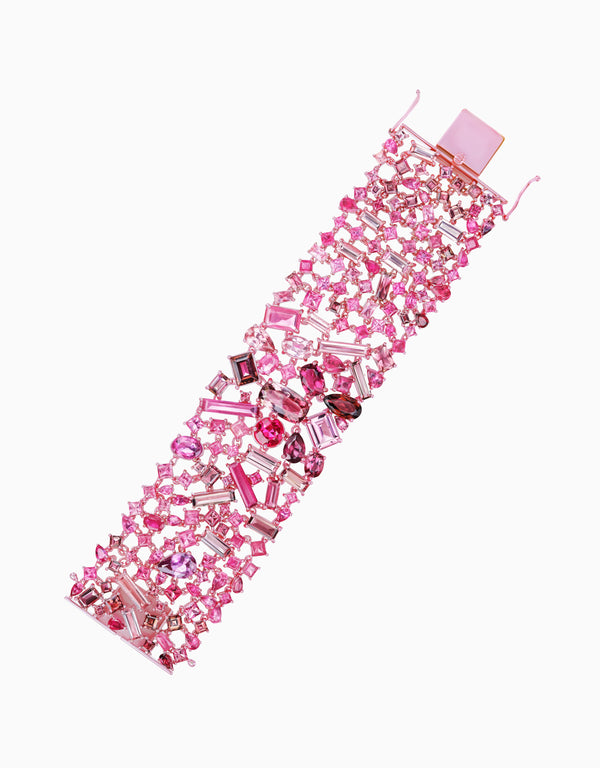 Emily P. Wheeler Pink Tourmaline Bracelet (One-of-a-Kind Re-Worked Vintage) Earrings