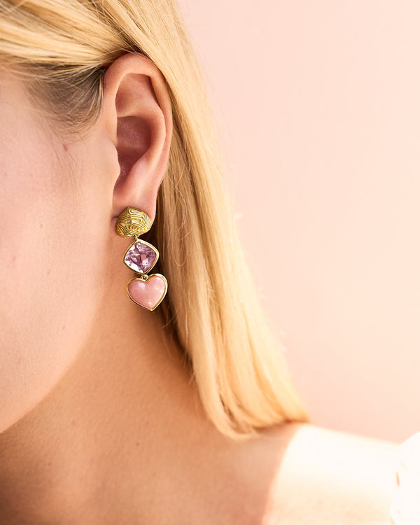 Emily P. Wheeler Ripple Heart Earring (One-of-a-Kind) Earrings