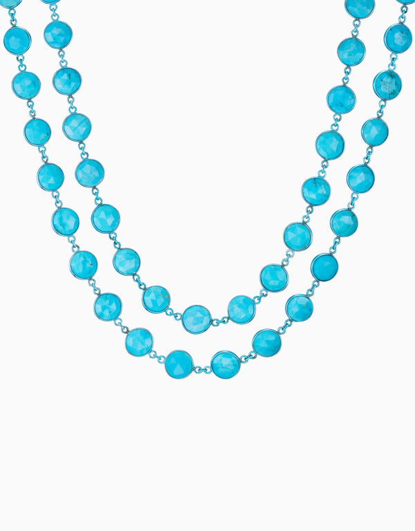 Emily P. Wheeler Turquoise Wrap Necklace (One-of-a-Kind Re-Worked Vintage) Necklace